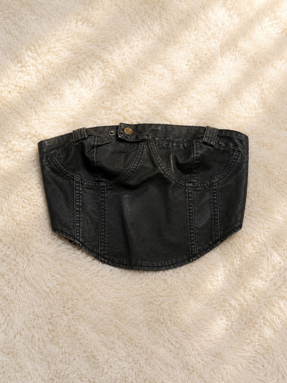 Faux Leather Corset – Size S